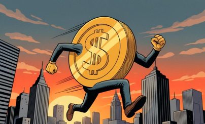 Монета бежит