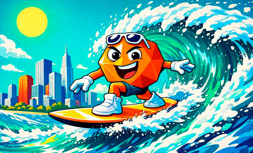 Монета на волне