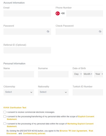 Регистрация на криптобирже