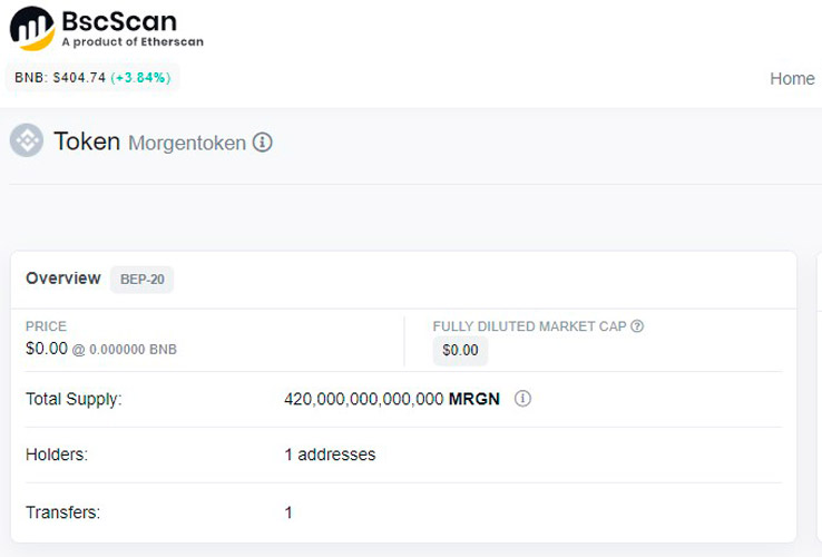 Мошеннические токены в сети BSC