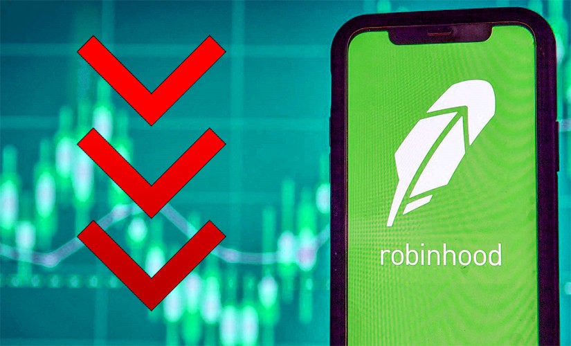 Акции Robinhood упали